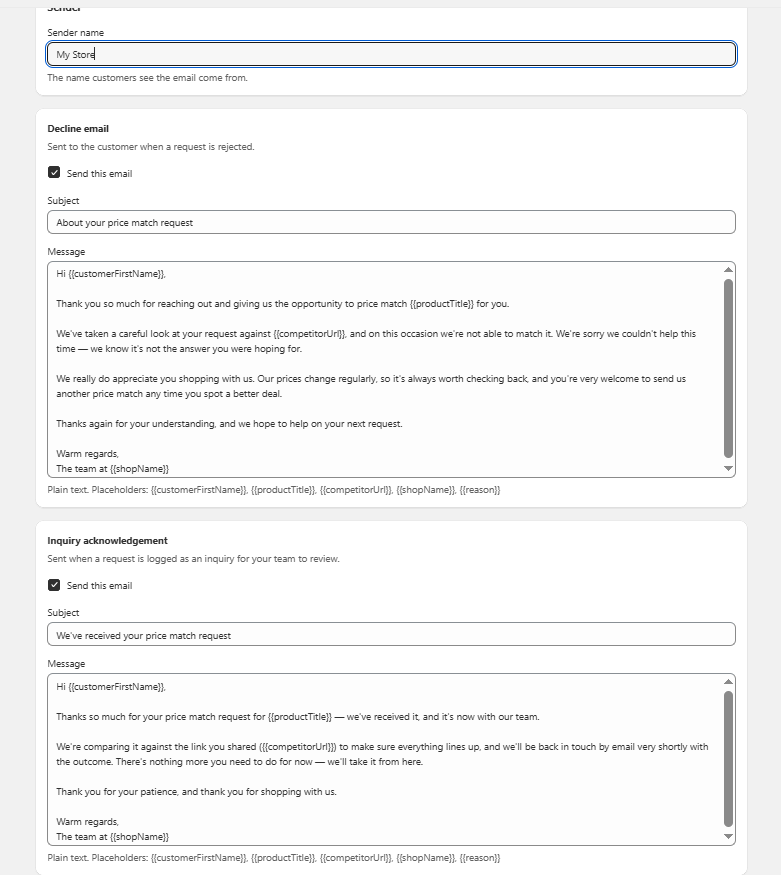 Set up your emails